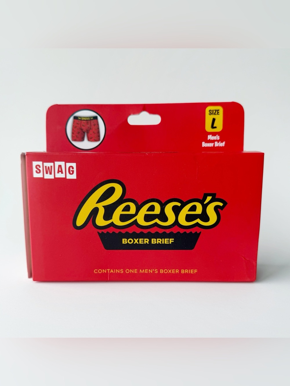 Reese’s Peanut Butter Cup Swag Boxer Briefs Mens Large Underwear